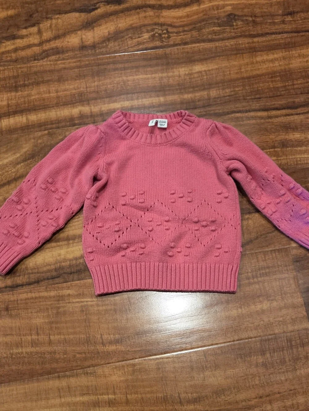 Janie and Jack EUC 18-24 Months Pink Sweater and Floral Ponte Pants